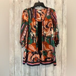 Odille Multicolor Floral Women's Top